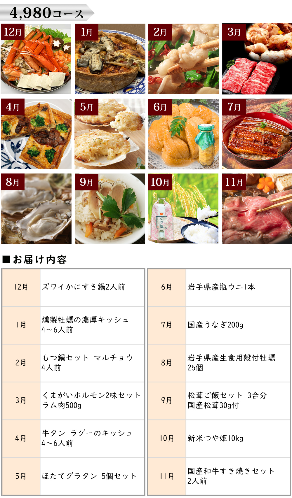 頒布会 4980
