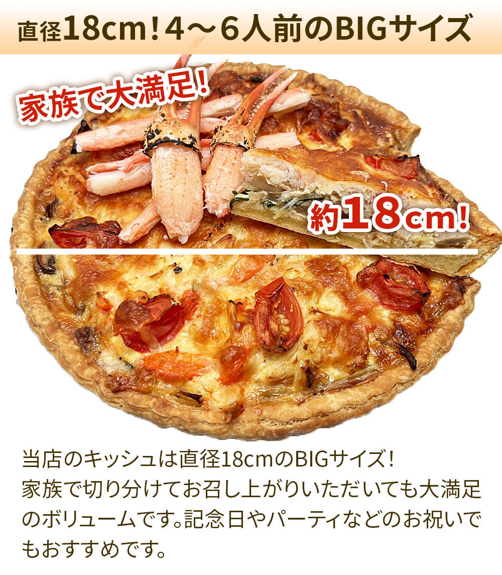キッシュ サイズ
