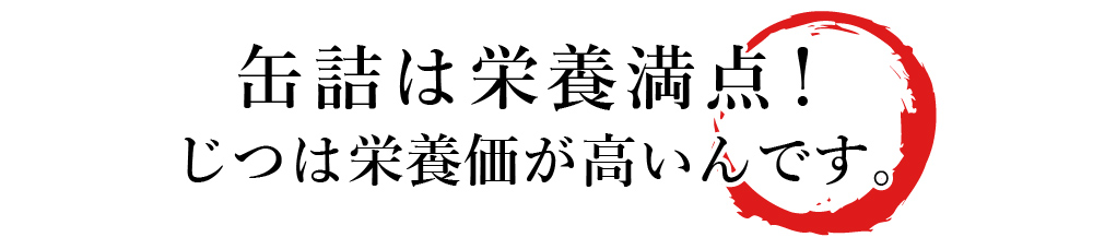 缶詰　栄養満点