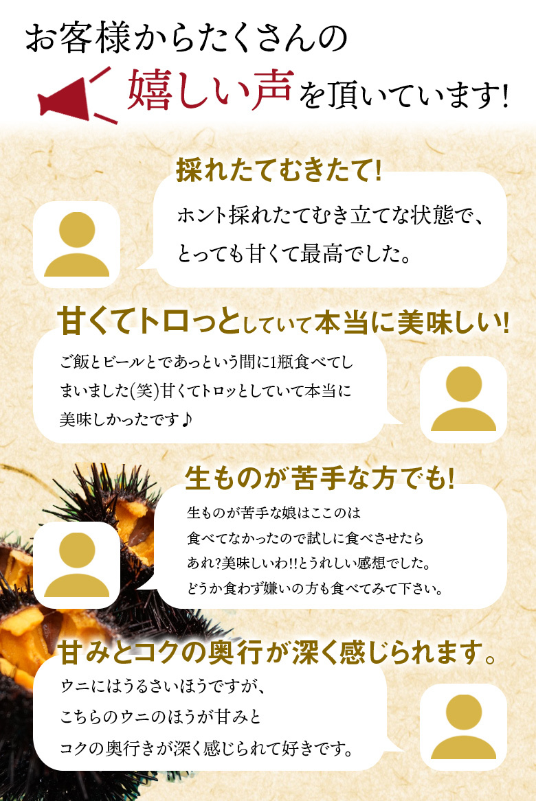 生うに コウハチヤ レビュー